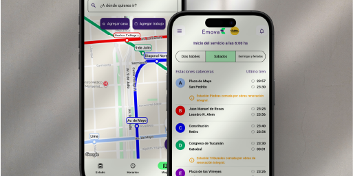 App de movilidad urbana para empresa de transporte público