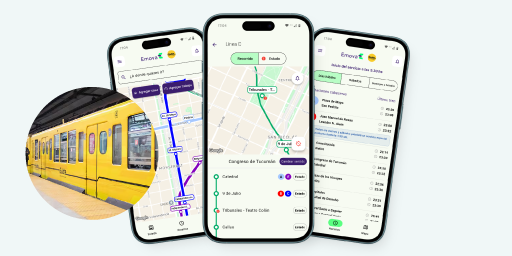 App de movilidad urbana para empresa de transporte público