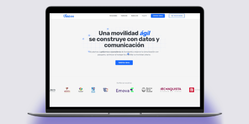 Diseño de página web y rebranding para startup de movilidad y transporte